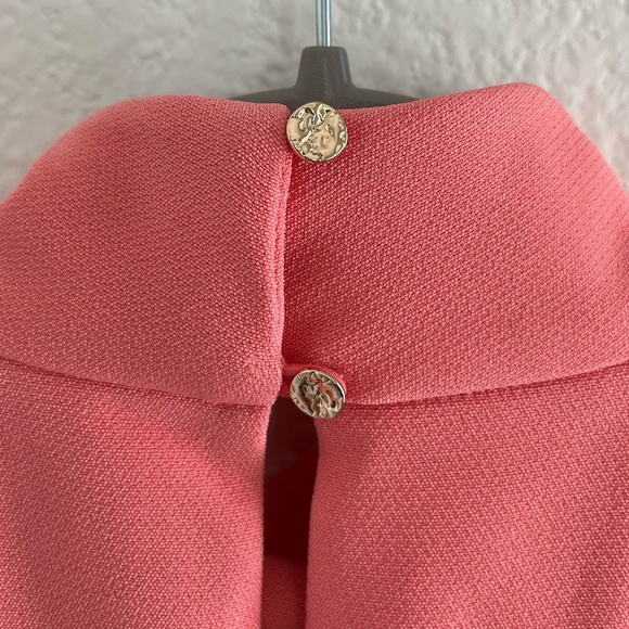 KEEPSAKE x ANTHROPOLOGIE | Landslide Ruffle Fitted Mini Dress in Coral | Size S - Picture 10 of 14